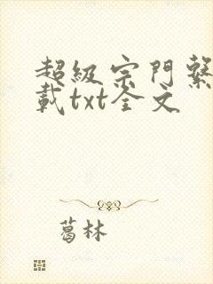超级宗门系统下载txt全文