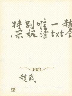 特别唯一赵振国,宋婉清txt全文下载