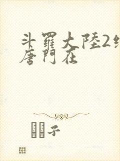 斗罗大陆2绝世唐门在封面