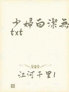 少妇白洁无删减txt