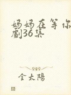 妈妈在等你电视剧36集
