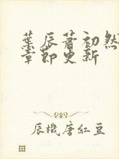 叶辰萧初然最新章节更新
