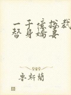 一千亿总裁独宠替身娇妻