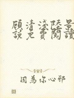 顾清浅陆景琛小说免费阅读