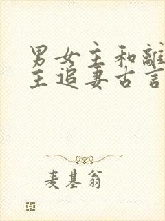 男女主和离后男主追妻古言
