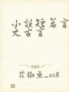 小说短篇言情甜文古言