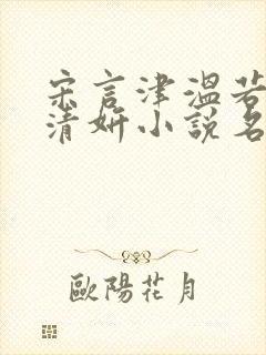 宋言津温若安林清妍小说名字