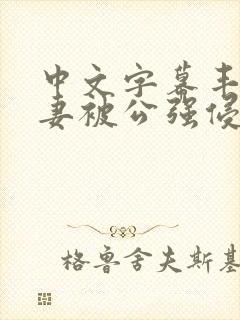 中文字幕丰满人妻被公强侵犯