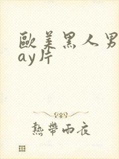 欧美黑人男男gay片