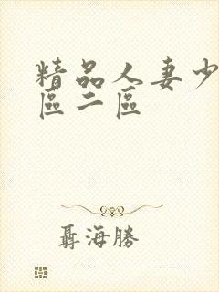 精品人妻少妇一区二区