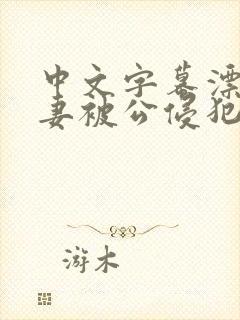 中文字幕漂亮人妻被公侵犯封面