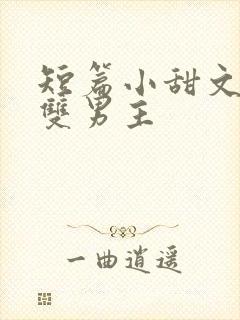 短篇小甜文小说双男主