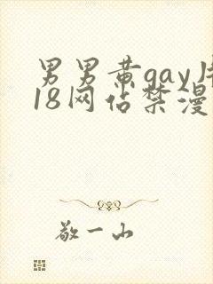 男男黄gay片18网站禁漫