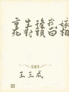 重生后我嫁给了死对头白相星