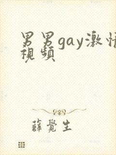 男男gay激情视频