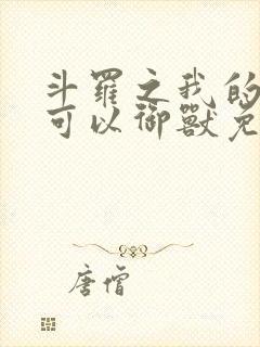 斗罗之我的武魂可以御兽免费阅读封面