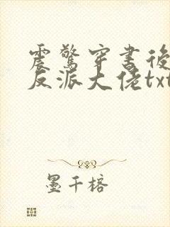 震惊穿书后娶了反派大佬txt