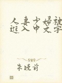 人妻少妇被猛烈进入中文字幕