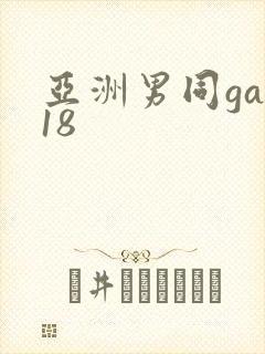 亚洲男同gay18封面