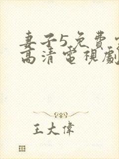 妻子5免费完整高清电视剧在线观看