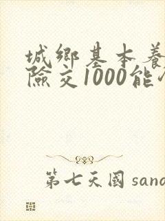 城乡基本养老保险交1000能领多少钱