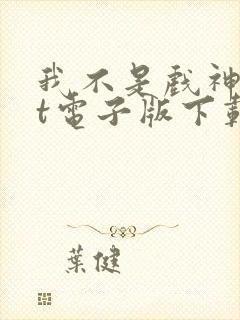 我不是戏神txt电子版下载