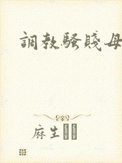 调教骚贱母狗