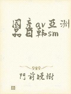 国产av亚洲精品日韩sm封面