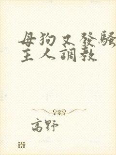 母狗又发骚了求主人调教