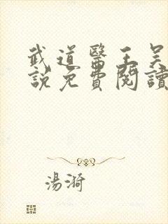 武道医王吴东小说免费阅读