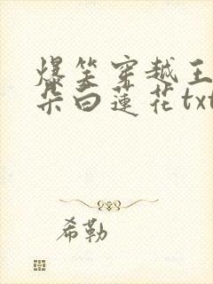 爆笑穿越王妃是朵白莲花txt