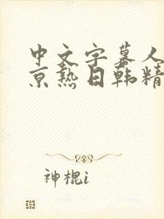 中文字幕人妻东京热日韩精品