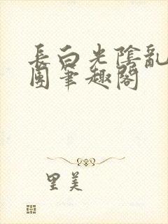 长白光阴乱作一团笔趣阁
