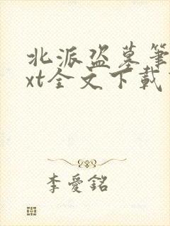 北派盗墓笔记txt全文下载下载