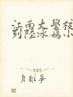 江南大学校花系列陆冰嫣小说