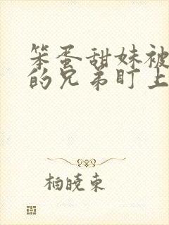 笨蛋甜妹被哥哥的兄弟盯上了小说封面