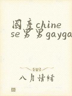 国产chinese男男gaygay180封面