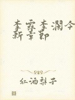 李霖李澜今日更新章节封面