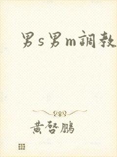 男s男m调教文