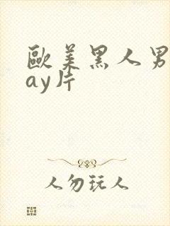 欧美黑人男男gay片