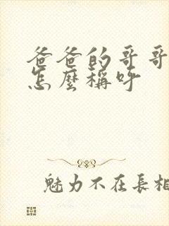 爸爸的哥哥姐姐怎么称呼封面