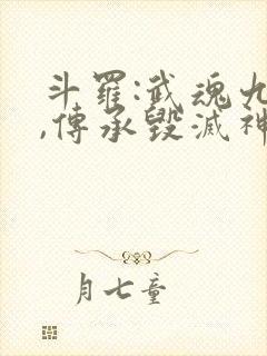 斗罗:武魂九幽,传承毁灭神位