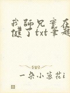 我师兄实在太稳健了txt笔趣