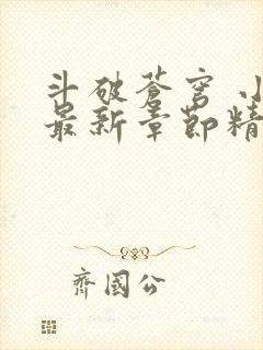 斗破苍穹 小说最新章节精校版