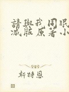 请与我同眠无删减版原著小说叫什么