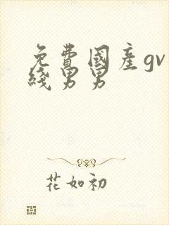 免费国产gv在线男男