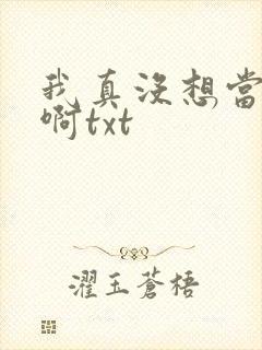 我真没想当反派啊txt封面
