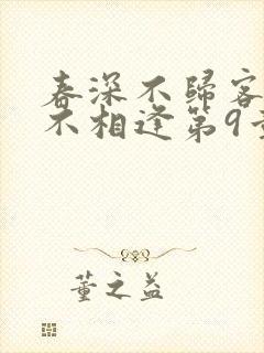 春深不归客清梦不相逢第9章