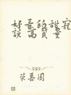 好看的甜宠文小说 高质量