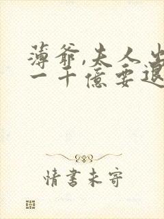 薄爷,夫人出价一千亿要退婚免费阅读全
